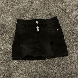 Jean skirt,shorts inside,size 7 in kids form justice,worn before